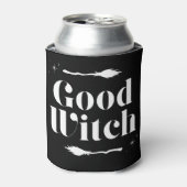 Goede heks Bad Witch Trendy Typografie Halloween Blikjeskoeler (Blikje Voorkant)