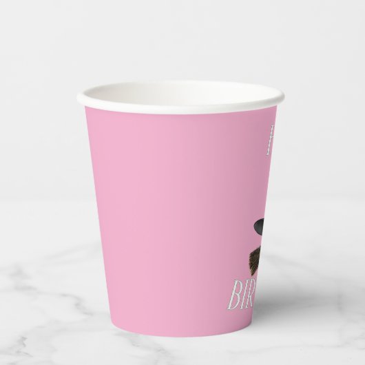 Goede heks Bad Witch Verjaardag - Pink & Green Par Papieren Bekers (Voorkant)