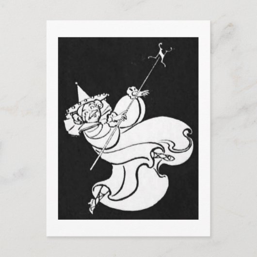 Goede heks briefkaart (Voorkant)