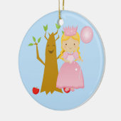 Goede heks naast Talking Tree-kerstversiering Keramisch Ornament (Links)