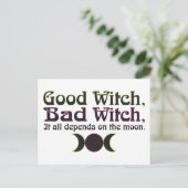 "Goede heks, slechte heks..." Briefkaarten (Staand voorkant)