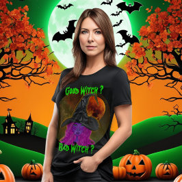 Goede heks slechte heks Halloween feest T-shirt