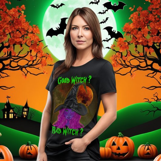 Goede heks slechte heks Halloween feest T-shirt