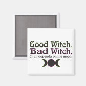 "Goede heks, slechte heks..." Magneten (Voorkant / Achterkant)