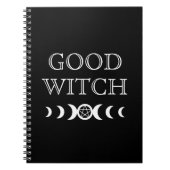 Goede heks Triple Goddess Moon Wicca Halloween Notitieboek (Voorkant)