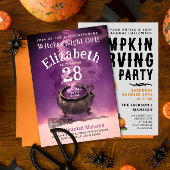 Goede heksen avond uit Chic Potion Cauldron Party Kaart