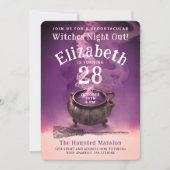 Goede heksen avond uit Chic Potion Cauldron Party Kaart (Voorkant)