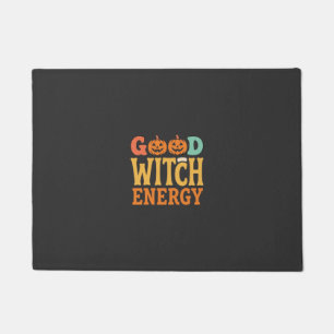 Goede Heksen Energie Halloween Pompoen Ontwerp_1 Deurmat