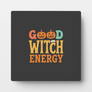 Goede Heksen Energie Halloween Pompoen Ontwerp_1 Fotoplaat