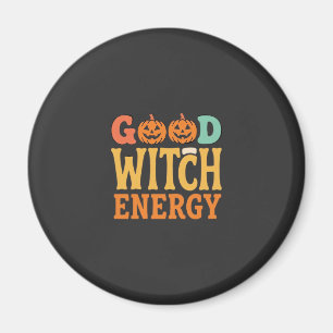 Goede Heksen Energie Halloween Pompoen Ontwerp_1 Magneet