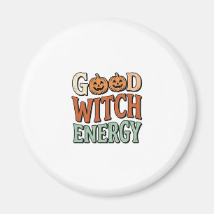 Goede Heksen Energie Vintage Halloween Vector Ontw Magneet
