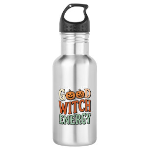 Goede Heksen Energie Vintage Halloween Vector Ontw Waterfles