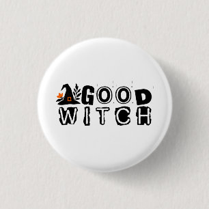 Goede Heksen Halloween Ronde Button 3,2 Cm