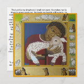 Goede Herder en verloren schaap Platte Kaart (Voorkant / Achterkant)