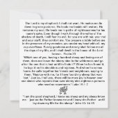 Goede Herder en verloren schaap Platte Kaart (Achterkant)