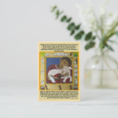 Goede Herder en verloren schapen Visitekaartje (Staand voorkant)