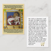 Goede Herder en verloren schapen Visitekaartje (Voorkant / Achterkant)