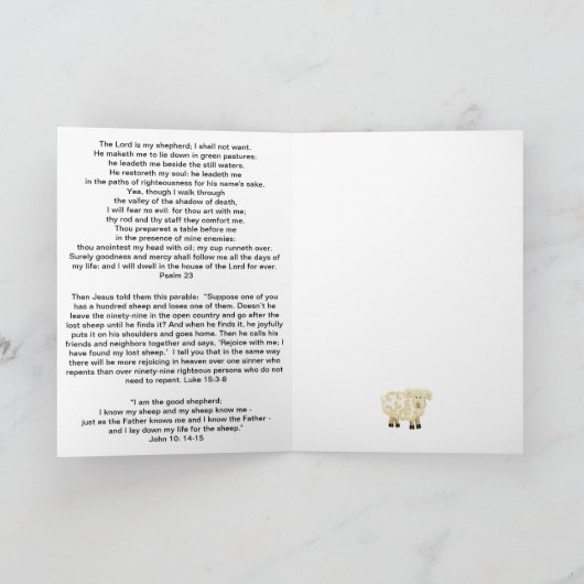 Goede Herder Icon Flat Kaart (Binnen)