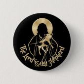 Goede Herder Jezus Ronde Button 5,7 Cm (Voorkant)
