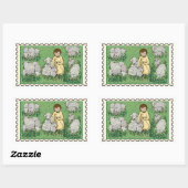 Goede Herder Nepzegel Rechthoekige Sticker (Vel)