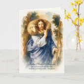 Goede Herder Priester Aanmoediging Kaart (Gele Bloem)