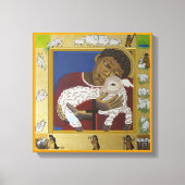 Goede Herder Verloren Schaap Icoon Canvas Afdruk (Voorkant)