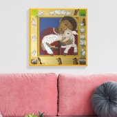 Goede Herder Verloren Schaap Icoon Canvas Afdruk (Insitu (Woonkamer))