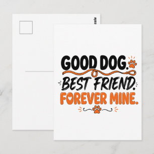 Goede Hond Beste Vriend Voor Altijd Van Mij Schatt Briefkaart