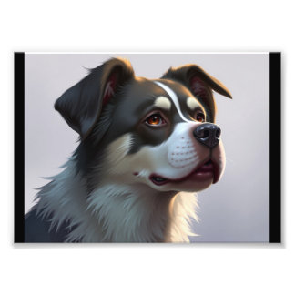 Goede hond foto afdruk