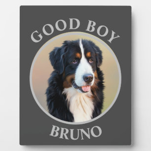 Goede hond foto toevoegen tekst kunst grijs modern fotoplaat