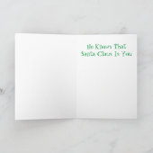 Goede hond-kerstkaart kaart (Binnen)