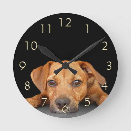 Goede hond ronde klok (Voorkant)