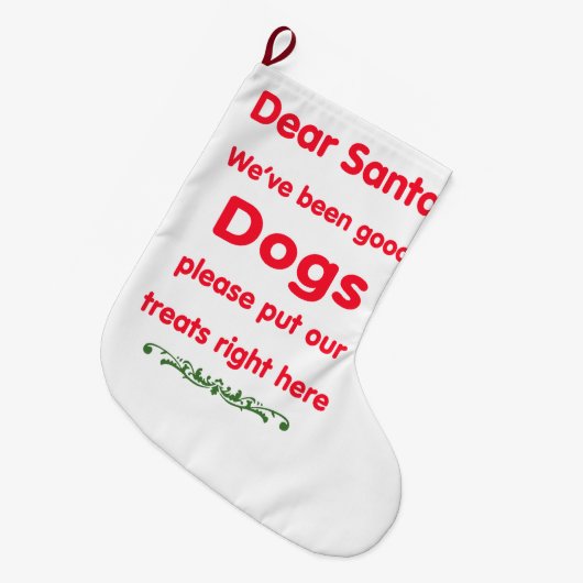 goede honden grote kerstsok (Voorkant (Hangend))