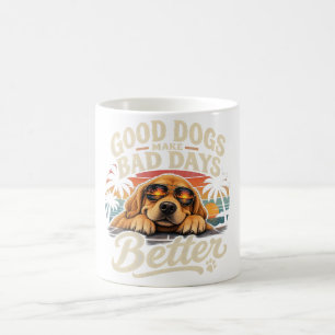 Goede Honden Maken Slechte Dagen Beter Retro Mok