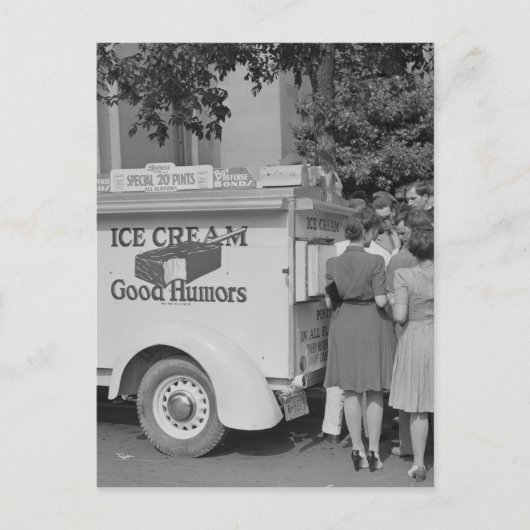 Goede Humor Ice Cream Truck Briefkaart (Voorkant)
