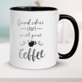 Goede ideeën Begin met geweldige koffie Mok