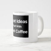 Goede ideeën beginnen met goede koffie | Jumbo-Mok Grote Koffiekop (Voorkant rechts)