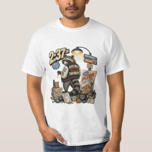 Goede ideeën beginnen morgen Funny Wasbeer Late Ni T-shirt