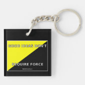 Goede ideeën vereisen geen Sleutelhanger van krach (Achterkant)