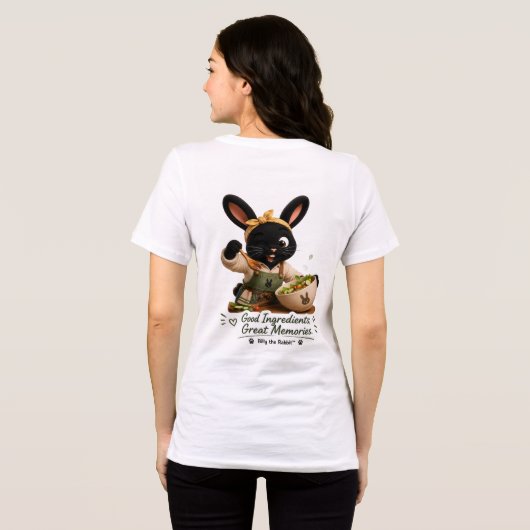 Goede ingrediënten, geweldige herinneringen Bunny Tri-Blend Shirt (Achterkant volledig)