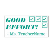 "GOEDE INSPANNING" + Leider Naam Rubber Stempel (Design)