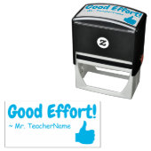 "Goede inspanning!" + Rubberstempel van de leraar Zelfinktende Stempel (In situ)