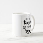 Goede Inspirerend levensoffertes : Het leven is zw Koffiemok (Voorkant rechts)