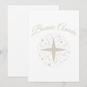 Goede Jeugdjaren: zilver design met sterren Feestdagenkaart (Voorkant / Achterkant)