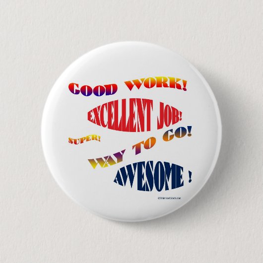 GOEDE JOB BUTTONNEN RONDE BUTTON 5,7 CM (Voorkant)