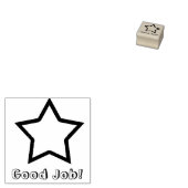 Goede Job Star Rubberstempel (Gestempeld)