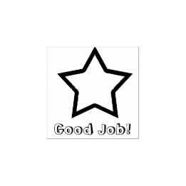 Goede Job Star Rubberstempel