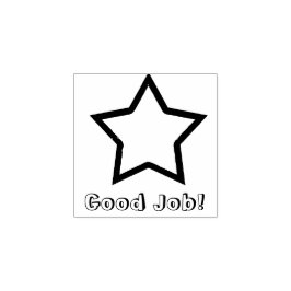 Goede Job Star Rubberstempel