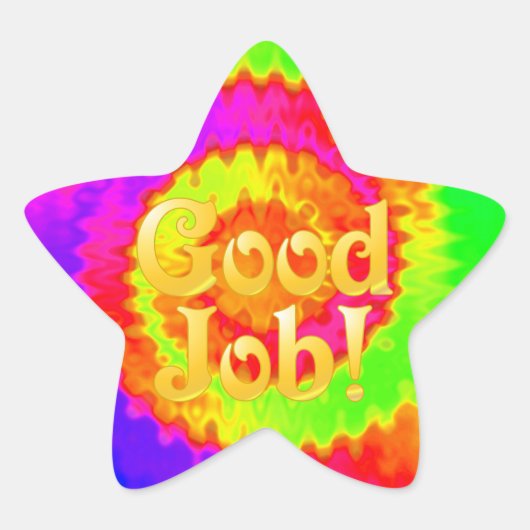 Goede Job Star Stickers (Voorkant)