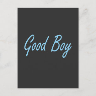 Goede jongen briefkaart